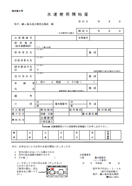 開始届